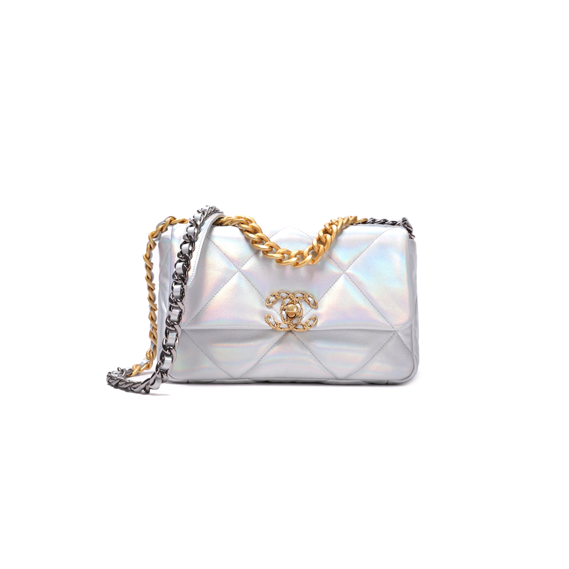 CHANEL IRIDESCENT MEDIUM 19 FLAP 1352641 (26*17*8cm)